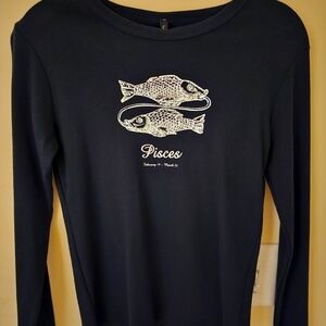 NWT - PISCES LONG-SLEEVED T-SHIRT